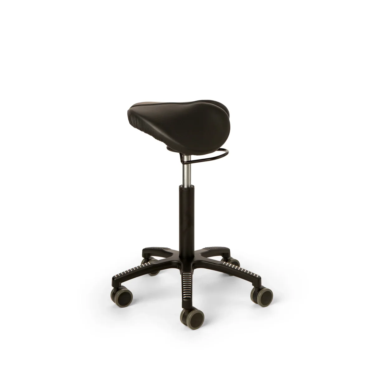Core Split Swing satulatuoli, musta nahkaverhoilu - Image 4