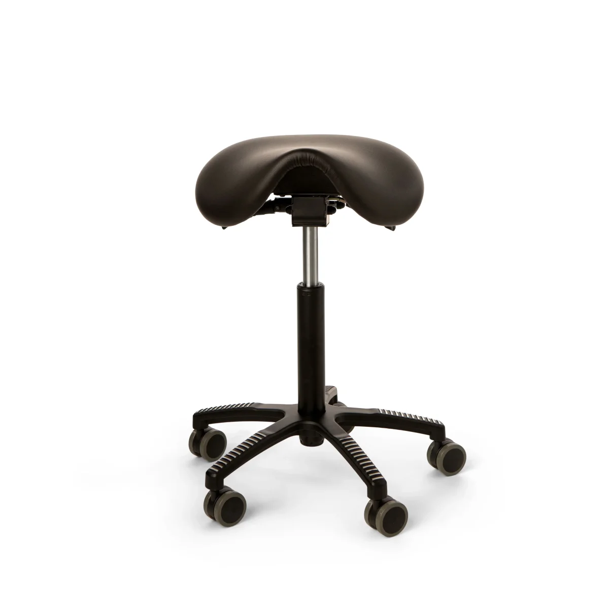 ErgoSaddle satulatuoli, musta keinonahkaverhoilu - Image 2
