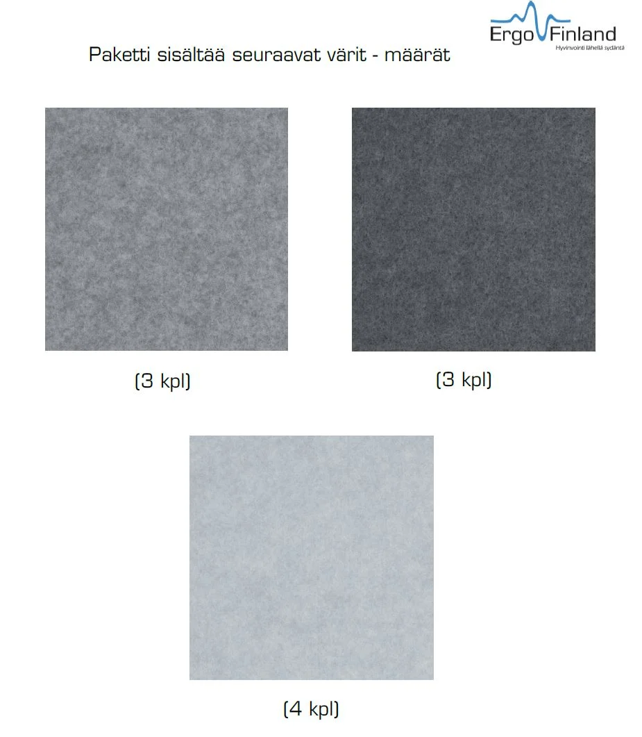 Focus Hexagon – akustiikkapaneeli, harmaa (10kpl) - Image 4