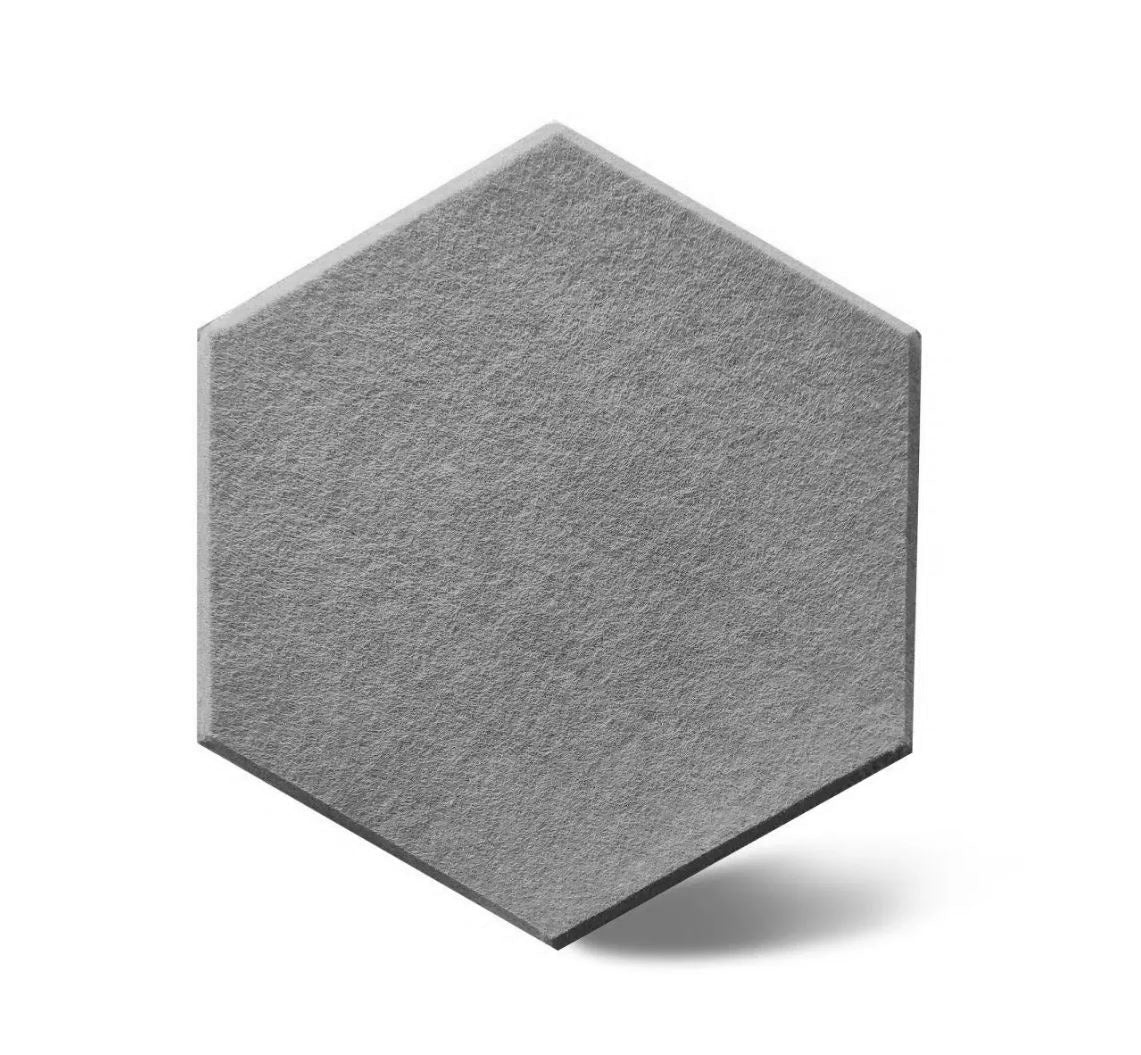 Focus Hexagon – akustiikkapaneeli, harmaa (10kpl) - Image 2